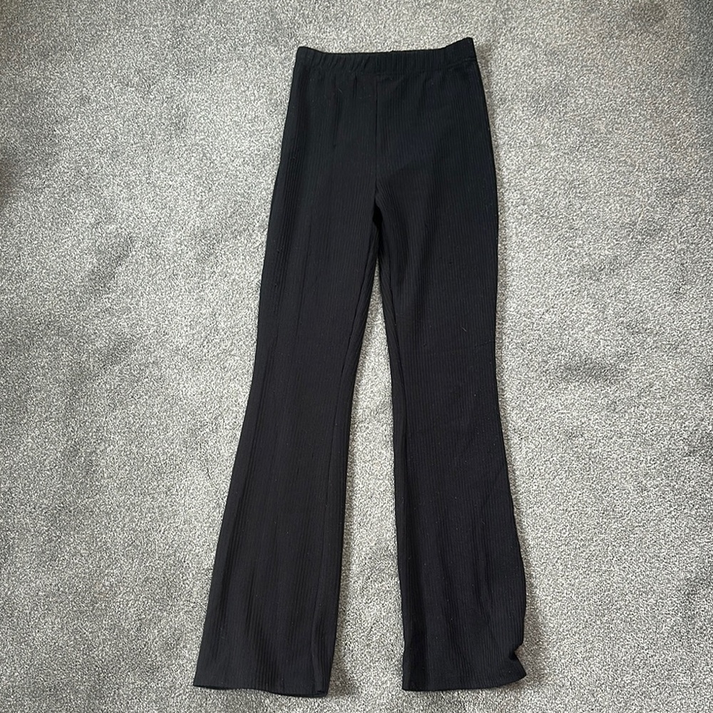 SHEIN Black Ribbed Leggings